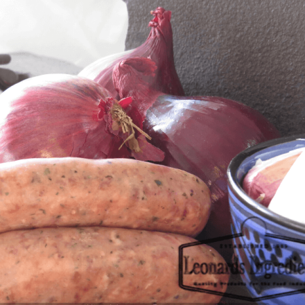 Leonards Pork & Red Onion Complete Mix 680g 