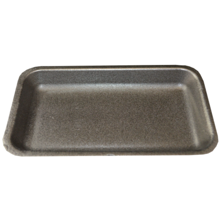 3D Food Grade Black Poly Trays 9" x 5" (500) 